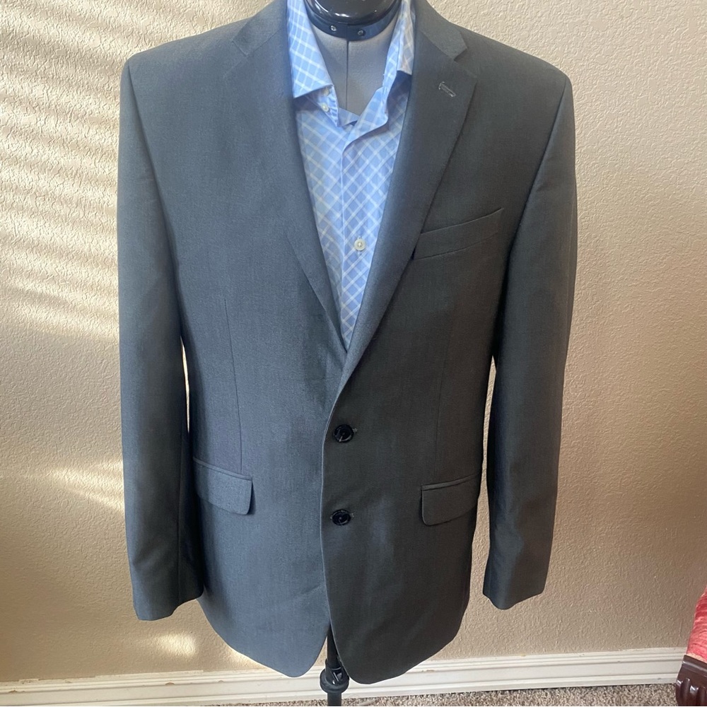 MADE by Cam Newton Gray 2 Button Men’s Sport Coat Blazer Suit Jacket 40L EUC